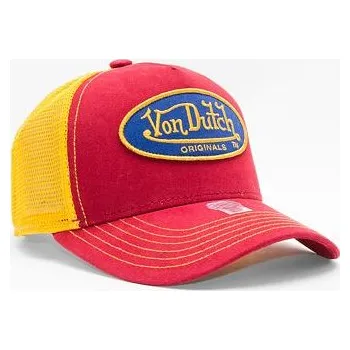 Kšiltovka Kšiltovka Von Dutch Boston Trucker Cotton Twill Red/Yellow