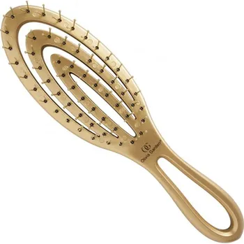 kartáč na vlasy OLIVIA GARDEN Holiday Hit Gold - rozčesávací kartáč vlasy - zlatý