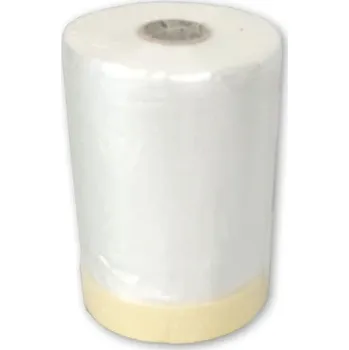 Zakrývací fólie na malování KREPOVÁ PÁSKA S FÓLIÍ VNITŘNÍ CQ 550 mm / 33 m