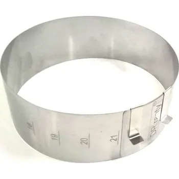 Forma na pečení Nastavitelná forma kruhová 18-21 cm (výška 8cm) - DR ranty