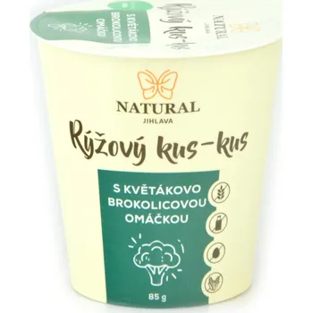 Natural Jihlava Rýžový kus-kus s květákovo - brokolicovou omáčkou bez lepku, mléka a vajec, 85 g