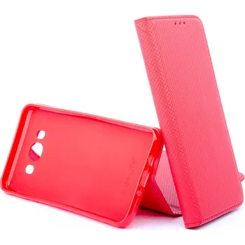 Pouzdro na mobilní telefon Pouzdro Smart Case Book pro Samsung Galaxy J7 J710 2016 Červené