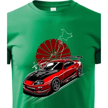 Chlapecké tričko Dětské tričko Toyota Supra JDM, Barva Zelená, Velikost 110 cm/4 roky, Canvas Dětské tričko Bezvatriko.cz 1863
