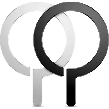 Nalepovací magnety Tech-Protect MetalRing MagSafe 2-Pack černý a stříbrný