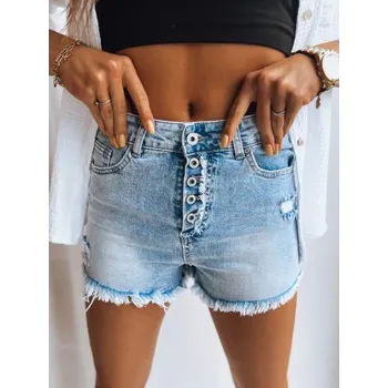 Dámské kraťasy Dámské džínové kraťasy BUTONS modré