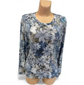 Dámská tunika Halenka LIBETA, Barva Světle modrá, Velikost XXL 48, Materiál 98% Polyester 2% Lycra