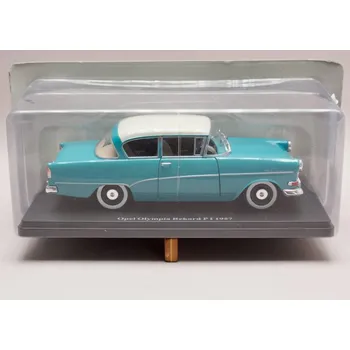 autíčko Opel Olympia Rekord P1 1957 tyrkysová-bílá střecha 1:24 Champion - Hachette