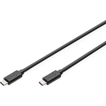 Datový kabel Digitus AK-300138-018-S USB kabel USB 3.2 Gen 2 (3.1 Gen 2) 1,8 m USB C Černá