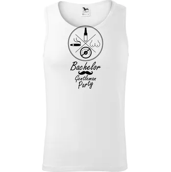 Pánská móda Bachelor Gentleman - Tílko pánské Core - M ( Bílá )