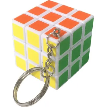 Přívěsek na klíče kostka magická (Rubikova) hlavolam klíčenka