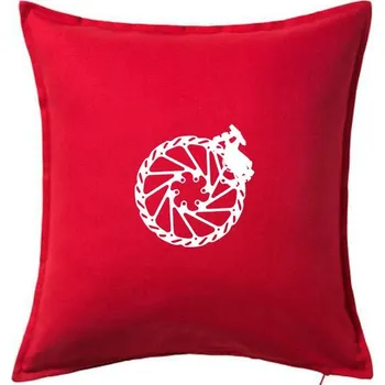 Polštář Cyclo kotoučová brzda - Polštář 50x50 - 50x50 - Pouze potah ( Červená )