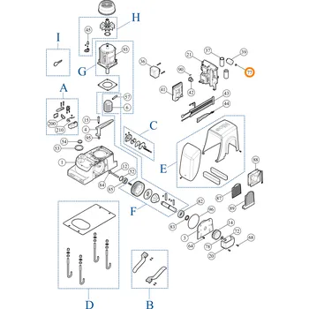 Pohon brány Nice D8.5102 M8 běžná matice