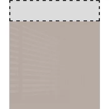 Kuchyňská skříňka Dvířka na myčku REA ALFA DU-60-RR s panelem, cappucino lesk