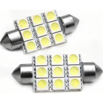Autožárovka Interlook Auto LED žárovka C5W 9 SMD 5050 36 mm