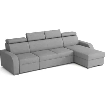 Sedací souprava Falco Rohová sedací souprava Norway UNI 1-2F-OTO, rozkládací s úložným prostorem, světle šedá Crown 17