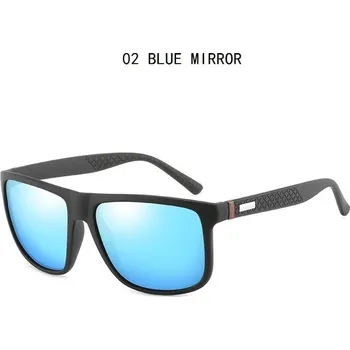 Luxusní unisex polarizační sluneční brýle zrcadlové UV400 - 02 MODRÉ ZRCADLO