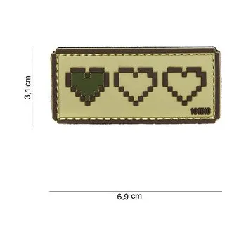 Nášivka Gumová nášivka 101 Inc Last Live - béžová