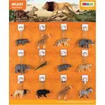Mojo Displej 36 ks přívěšků na klíče - zvířátka ze zoo