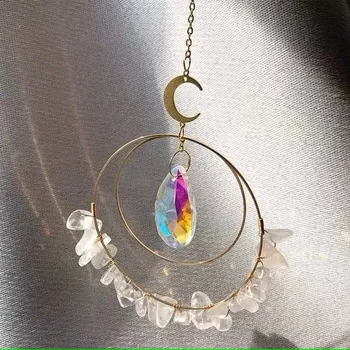 Korálek Stavebnice lapač slunce kruhy s křišťálem č.18