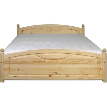 Postel Masivní postel KL-103, 140x200, borovice, výběr moření Barva: moření gray