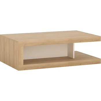 Konferenční stolek CANTUS (LYOT02) -KONFERENČNÍ STOLEK T02 v. 34.6 lamino Dub riviéra světlý/ bílá alpská (1BALÍK) (W) (K150) MIMOŘÁDNÁ AKCE DO VYPRODÁNÍ