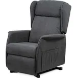 Autronic TV a relaxační křeslo "ušák"+ elektrické polohování, 1 motor 230V / 29V, potah š TV-1190 GREY2