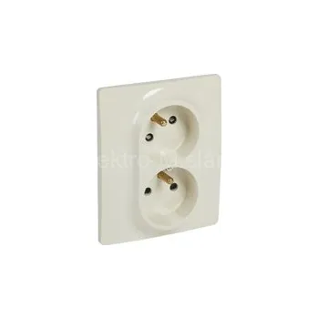 Elektrická zásuvka LEG764633 2 zásuvka NILOE béžová