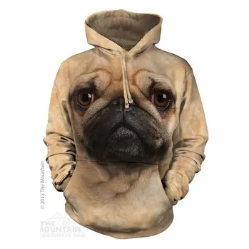 Pánská mikina Mikina The Mountain Hoodie Pug Face - béžová, L