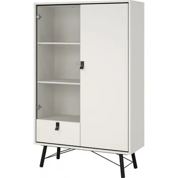 Ložnice Falco Vitrína Rain 008, bílá MAT