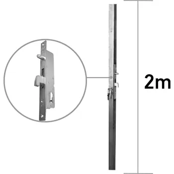 Stavební profil Profil 40x40x1,5 mm s hákovým zámkem, délka profilu 2 m