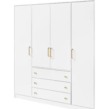 Šatní skříň ArtStol Šatní skříň RETRO D4 | bílá