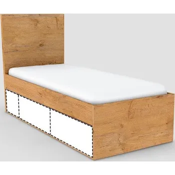 Postel Postel REA ANASTACIA 90x200 s úložným prostorem a nočním stolkem, LANCELOT 90x200