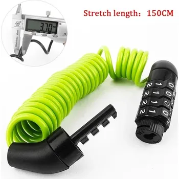 Zámek na kolo Bezpečný zámek na kolo s kombinačním kódem - Světle zelená