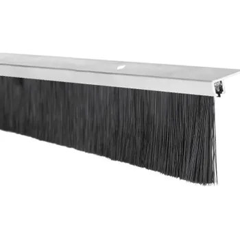 Hliníková těsnící lišta s nylonovým kartáčem, vlas délky 34 mm, spodní, 1m