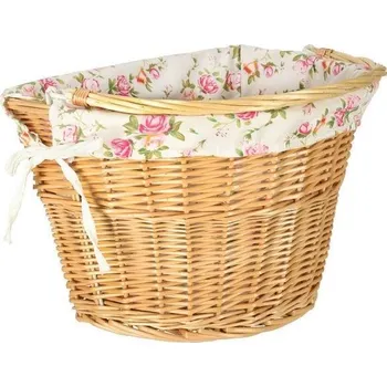 brašna na kolo Proutěný koš na kolo, kětinová vložka