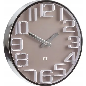 Hodiny Nástěnné hodiny Future Time bílé 3 cm