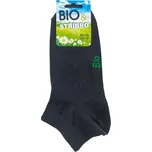 Zdravotní nízké ponožky s jemným lemem a vysokým obsahem bavlny - barva černá 38-39