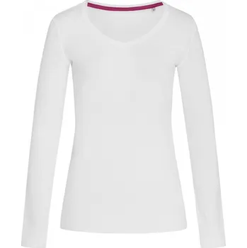 Dámské tričko Stedman Přiléhavé slim-fit tričko Claire s dlouhým rukávem Barva: Bílá, Velikost: S S9720