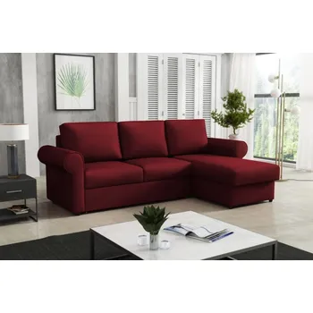 Sedací souprava Falco Rohová sedací souprava Maiden UNI, rozkládací s úložným prostorem, vínová Kronos 2