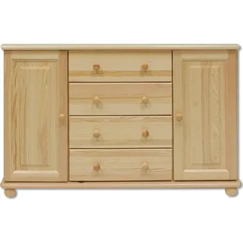 Komoda Komoda DK-122, 2D4S, masiv Barva: moření ořech