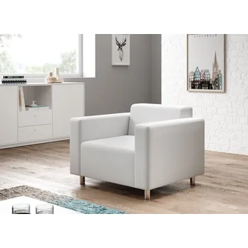 Křeslo Křeslo HALLE ekokůže Cayene 1115 bílá