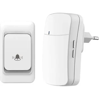 Domovní zvonek Bezbateriový domovní bezdrátový zvonek Bentech DB001W