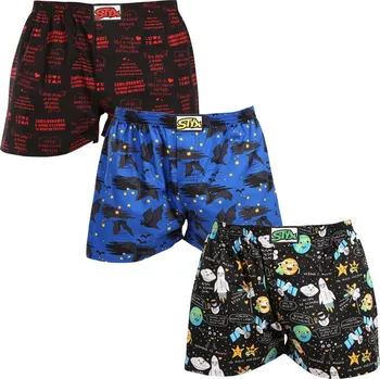 Trenýrky 3PACK pánské trenky Styx art klasická guma vícebarevné (3A17789) L Možnost vrácení zboží ZDARMA do 120 dnů!