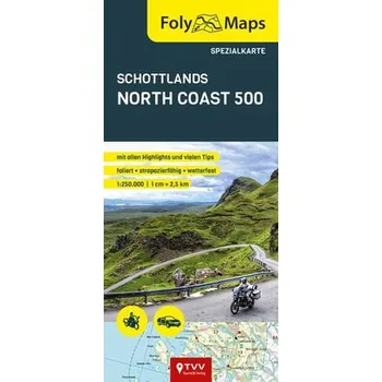 FolyMaps Karte Schottlands North Coast 500 - Bikerbetten - TVV Touristik Verlag GmbH