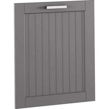 Kuchyňská skříňka Dvířka na myčku 60 JULIA TYP 59 bez panelu, tmavě šedá