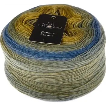 Příze Schoppel wolle Zauber Flower 2436 Waldmeister (Příze Zauber Flower 2436 Waldmeister)