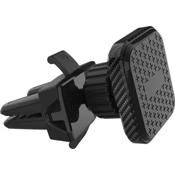 Držák do auta Interlook PSI-M044 | Magnetický držák telefonu do auta | dvojité čelisti pro mřížku výstupu vzduchu Černý