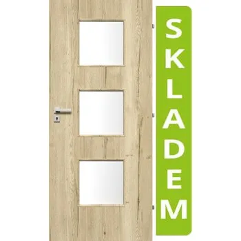 Interiérové dveře VILEN DOOR Deni 3/3 80/197 cm Dub Halifax