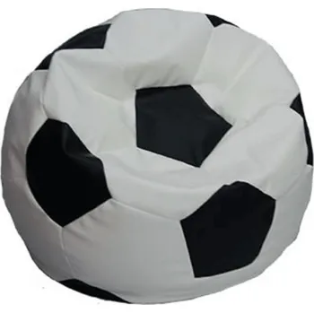 Sedací pytel Dětský sedací vak BOBEK, ekokůže, fotbalový míč