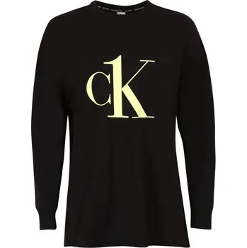Dámská mikina Dámská mikina Calvin Klein CK1 COTTON LW NEW-L/S SWEATSHIRT M Černá